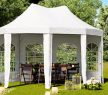 PAGODASÁTOR 3 x 4,1 m-es, PVC ponyva, fehér