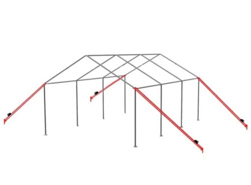 VIHARVÉDELEM ÖSSZECSUKHATÓ PAVILONHOZ - PUHA TALAJHOZ