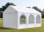 LÁNGÁLLÓ PARTISÁTOR / RENDEZVÉNYSÁTOR PRO Ultra 3 x 6 x 2 m PVC ponyva, fehér, padlókerettel
