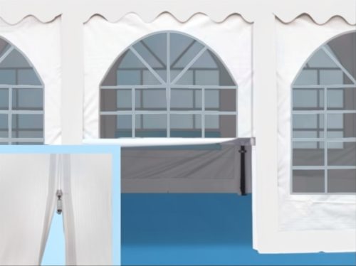 OLDALPANEL 2X2M PVC, FEHÉR CIPZÁRRAL