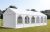 LÁNGÁLLÓ PARTISÁTOR / RENDEZVÉNYSÁTOR PRO Ultra  3 x 12 x 2,6 m PVC ponyva, fehér, padlókerettel
