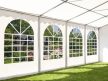 LÁNGÁLLÓ PARTISÁTOR / RENDEZVÉNYSÁTOR PRO Ultra  3 x 12 x 2,6 m PVC ponyva, fehér, padlókerettel