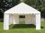LÁNGÁLLÓ PARTISÁTOR / RENDEZVÉNYSÁTOR PRO Ultra  4 x 16 x 2,6 m PVC ponyva, fehér, padlókerettel