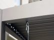 3x6m Premium Pergola, lamellás tetővel, gyöngyházszürke
