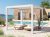 3x3m Deluxe Pergola, lamellás tetővel, fehér