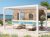 3x4m Deluxe Pergola, lamellás tetővel, fehér