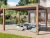 3x4m Deluxe Pergola, lamellás tetővel, tölgyfa kinézet