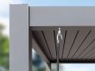 3x4m Deluxe Pergola, lamellás tetővel, tölgyfa kinézet