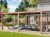 3x6m Deluxe Pergola, lamellás tetővel, tölgyfa kinézet
