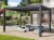 3x4m Deluxe Pergola, lamellás tetővel, antracit