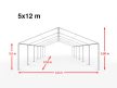 LÁNGÁLLÓ PARTISÁTOR / RENDEZVÉNYSÁTOR PRO Smart 5 x 12 x 2 m