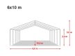 LÁNGÁLLÓ PARTISÁTOR / RENDEZVÉNYSÁTOR PRO Smart 6 x 10 x 2 m
