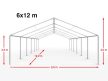 LÁNGÁLLÓ PARTISÁTOR / RENDEZVÉNYSÁTOR PRO Smart 6 x 12 x 2 m