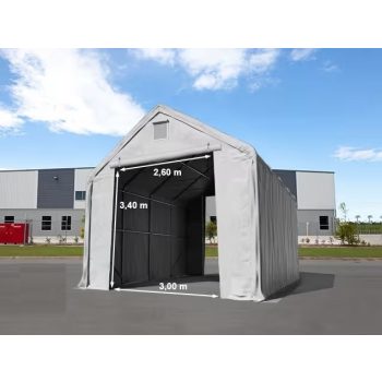 LÁNGÁLLÓ RAKTÁRSÁTOR Everest 5 x 10 x 3 m, beton alap