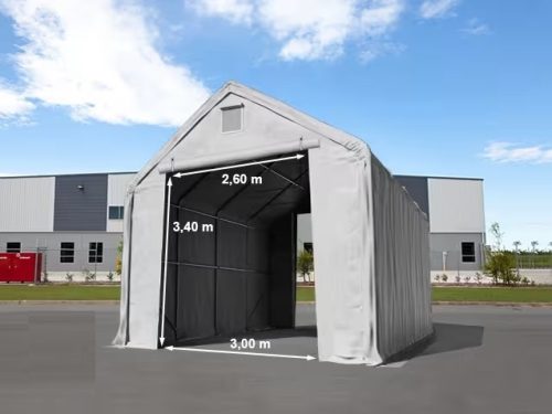 LÁNGÁLLÓ RAKTÁRSÁTOR Everest 5 x 10 x 3 m, beton alap