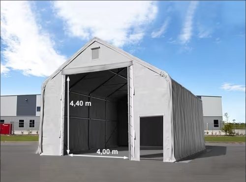 LÁNGÁLLÓ RAKTÁRSÁTOR Everest 10 x 12 x 4 m, beton alap