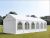 LÁNGÁLLÓ PARTISÁTOR / RENDEZVÉNYSÁTOR PRO Ultra 8 x 16 x 2,6 m PVC ponyva, fehér, padlókerettel