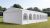 LÁNGÁLLÓ PARTISÁTOR / RENDEZVÉNYSÁTOR PRO Ultra 8 x 16 x 2 m PVC ponyva, fehér, padlókerettel