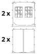 ÖSSZECSUKHATÓ/SZÉTNYITHATÓ PAVILON 3 x 3m, tető + 4 oldal