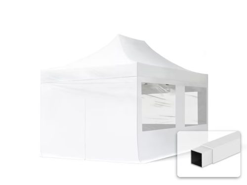 ÖSSZECSUKHATÓ/SZÉTNYITHATÓ PAVILON 3 x 4,5 tető + 4 oldal