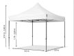 ÖSSZECSUKHATÓ / SZÉTNYITHATÓ PAVILON 3 x 3 m, tető + 4 oldal