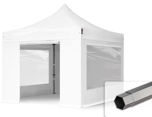 ÖSSZECSUKHATÓ PAVILON PREMIUM, ACÉL, 3 x 3 m, tető + 4 oldal