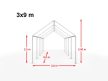 PARTISÁTOR / RENDEZVÉNYSÁTOR PRO Smart 3 x 9 x 2 m