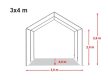 PARTISÁTOR / RENDEZVÉNYSÁTOR PRO Smart 3 x 4 x 2 m