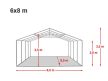 PARTISÁTOR / RENDEZVÉNYSÁTOR PRO Plus 6 x 8 x 2 m