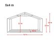 PARTISÁTOR / RENDEZVÉNYSÁTOR PRO Plus 5 x 4 x 2 m