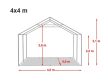 PARTISÁTOR / RENDEZVÉNYSÁTOR PRO Plus 4 x 4 x 2 m