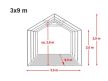 PARTISÁTOR / RENDEZVÉNYSÁTOR PRO Plus 3 x 9 x 2 m
