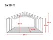 LÁNGÁLLÓ PARTISÁTOR / RENDEZVÉNYSÁTOR PRO Plus 5 x 10 x 2 m