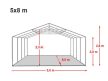 LÁNGÁLLÓ PARTISÁTOR / RENDEZVÉNYSÁTOR PRO Plus 5 x 8 x 2 m 