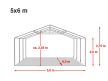 LÁNGÁLLÓ PARTISÁTOR / RENDEZVÉNYSÁTOR PRO Plus 5 x 6 x 2 m 