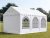 PARTISÁTOR / RENDEZVÉNYSÁTOR PRO Ultra 4 x 6 x 2,6 m PVC ponyva, fehér, padlókerettel