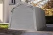 GARÁZSSÁTOR Professional - 2,4 x 3,6 m, PVC ponyva, szürke, statikai megerősítés nélkül