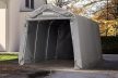 GARÁZSSÁTOR Professional - 2,4 x 3,6 m, PVC ponyva, szürke, statikai megerősítés nélkül