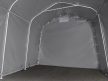 GARÁZSSÁTOR Professional - 2,4 x 3,6 m, PVC ponyva, szürke, statikai megerősítés nélkül