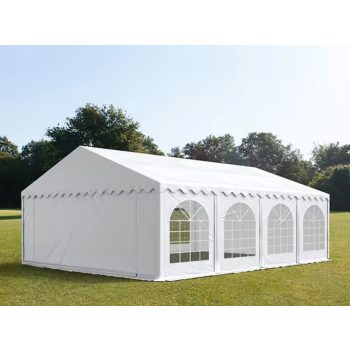   PARTISÁTOR / RENDEZVÉNYSÁTOR PRO Ultra 5 x 8 x 2 m PVC ponyva, fehér, padlókerettel