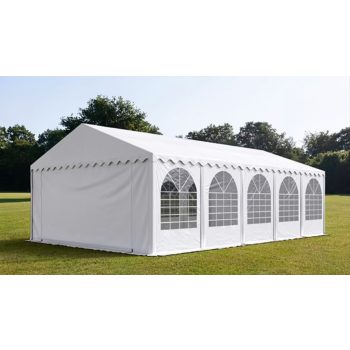  PARTISÁTOR / RENDEZVÉNYSÁTOR PRO Ultra 6 x 10 x 2 m PVC ponyva, fehér, padlókerettel