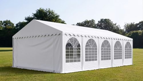 PARTISÁTOR / RENDEZVÉNYSÁTOR PRO Ultra 6 x 10 x 2 m PVC ponyva, fehér, padlókerettel