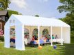 LÁNGÁLLÓ PARTISÁTOR / RENDEZVÉNYSÁTOR PRO Ultra 6 x 12 x 2,6 m PVC ponyva, fehér, padlókerettel