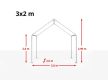 PARTISÁTOR / RENDEZVÉNYSÁTOR PRO Smart 3 x 2 x 2 m