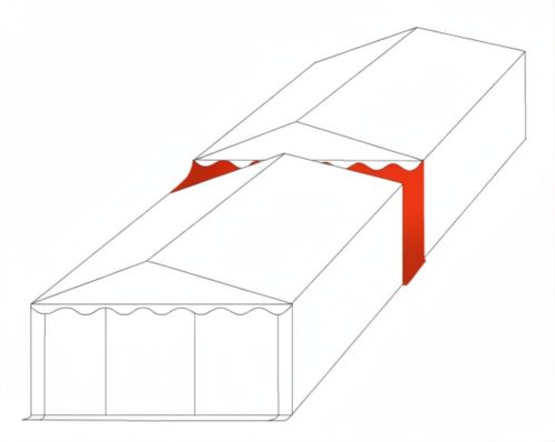 Összekötő-, ereszcsatorna 4m XXL PVC, 3m magas, szürke