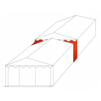 Összekötő-, ereszcsatorna 6m XXL PVC, 3m magas, szürke
