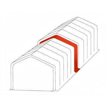 Összekötő-, ereszcsatorna 5m XXL PVC, 3m magas, szürke