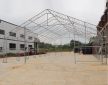 ROBUSZTUS  IPARI RAKTÁRSÁTOR 18,3 m X 30,5 m X 7,625 m (558 m2 ALAPTERÜLET)