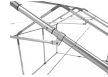 PARTI SÁTOR, 4X8M, PVC PONYVA, SZÜRKE-FEHÉR, PADLÓKERETTEL PRO ULTRA