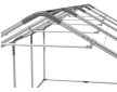 PARTI SÁTOR, 4X8M, PVC PONYVA, SZÜRKE-FEHÉR, PADLÓKERETTEL PRO ULTRA
